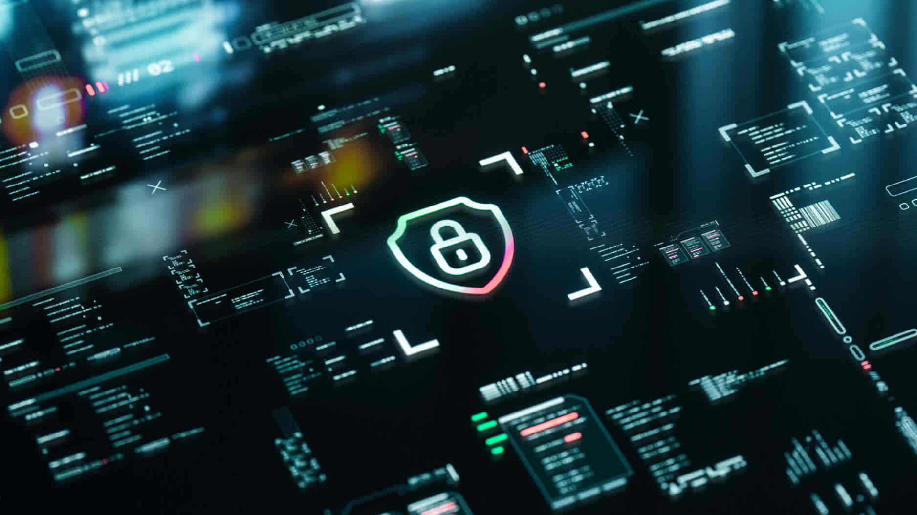 sfondo dell'interfaccia grafica di sicurezza di rete