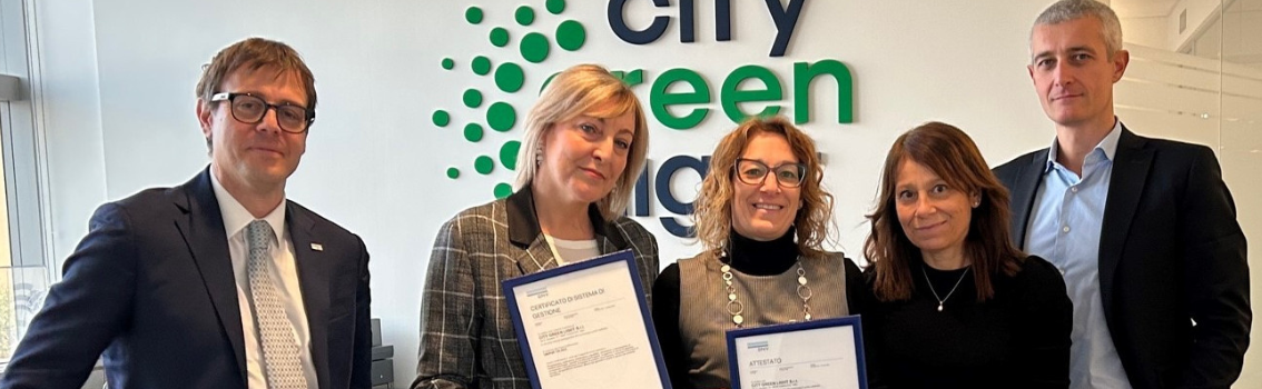 City Green Light ottiene UNI/PdR 125:2022 e ISO 30415