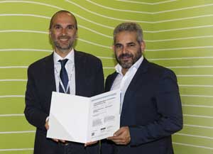 consegna certificato ISO 50001 a Fabio Perrini S.p.A.