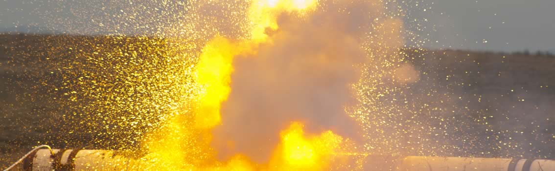 Fire and explostion testing at Spadeadam Testing and Research in the UK