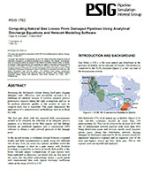 Synergi Gas - Computing natural gas losses from damaged pipelines using analytical discharge equations and network modelling software - Whitepaper