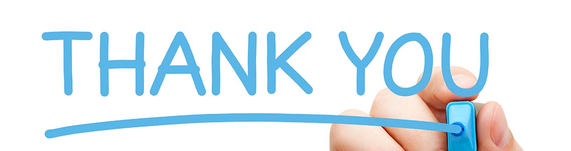 Pagina di ringraziamento