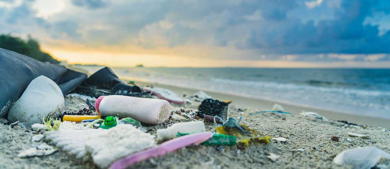 Garbage on the beach